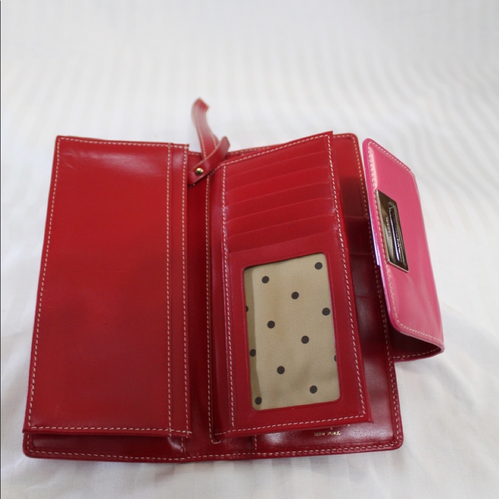 Pink and Red Kate Spade Wallet - Picture 3 of 5